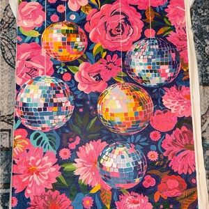 Floral Disco Ball Painting